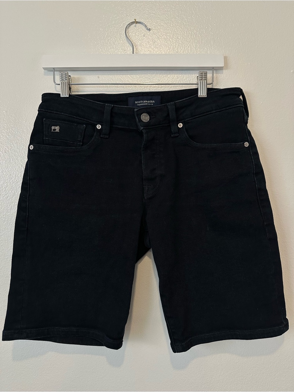 Scotch & Soda Men's Navy Denim Jean Shorts